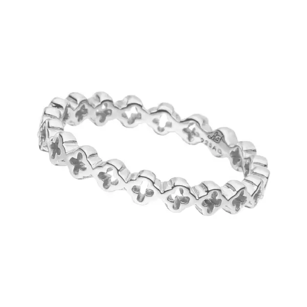 Leaf Jewelry Ring Endless Clover, 925 Sterlingsilber, Gr.56 Weihnachtsangebot