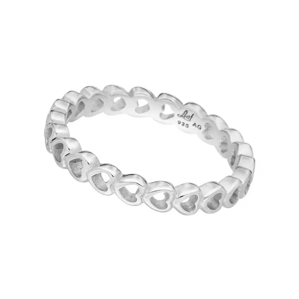 Leaf Jewelry Ring Endless Heart, 925 Sterlingsilber, Gr.50 Neueste Mode