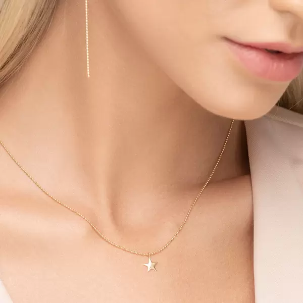 Leaf Jewelry Halskette STAR, 14 K Gelbgold Wochenangebot