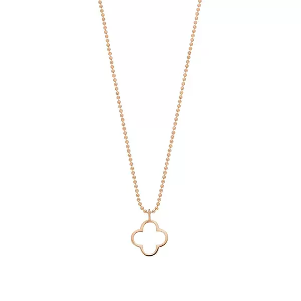 Leaf Jewelry Halskette GENTLE CLOVER, 14 K Rosegold Black Friday Preise