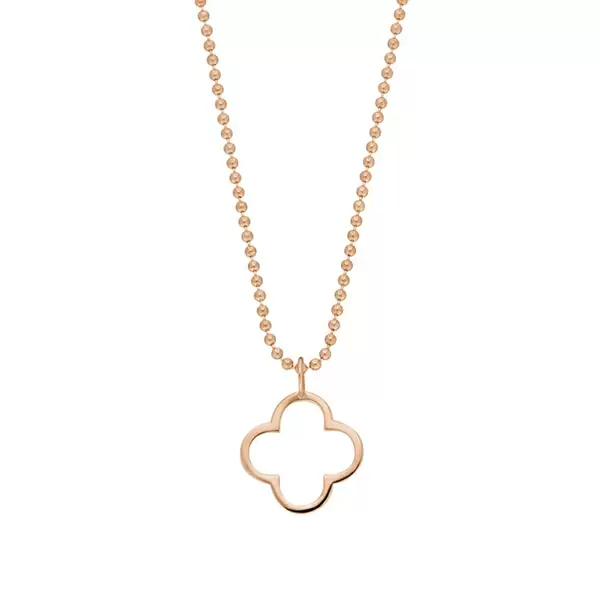 Leaf Jewelry Halskette GENTLE CLOVER, 14 K Rosegold Black Friday Preise