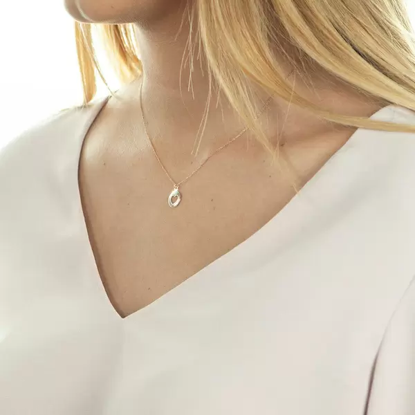 Leaf Jewelry Halskette Heart, 14 K Rosegold Günstiger Verkauf