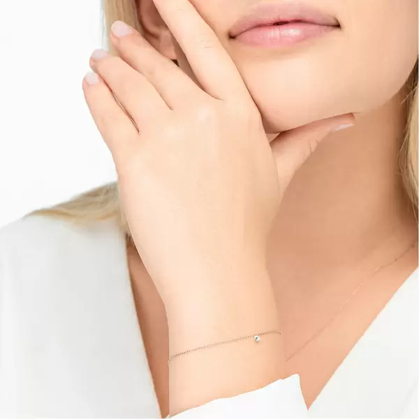 Leaf Jewelry Armkette Pure Diamanten, 18 K Rosegold Rabatt