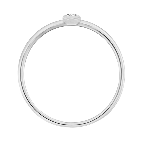 Leaf Jewelry Ring "my first diamond", 14 K Weißgold Online Shopping