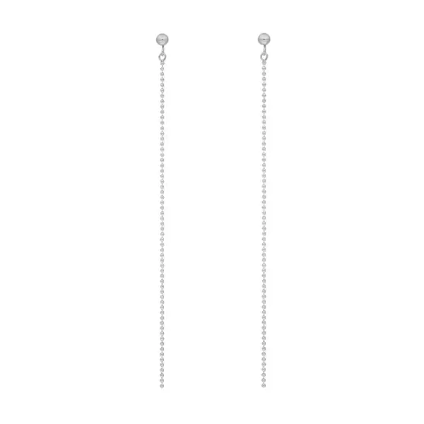 Leaf Jewelry Ohrringe Ball Chain, 14 K Weißgold Saisonale Angebote