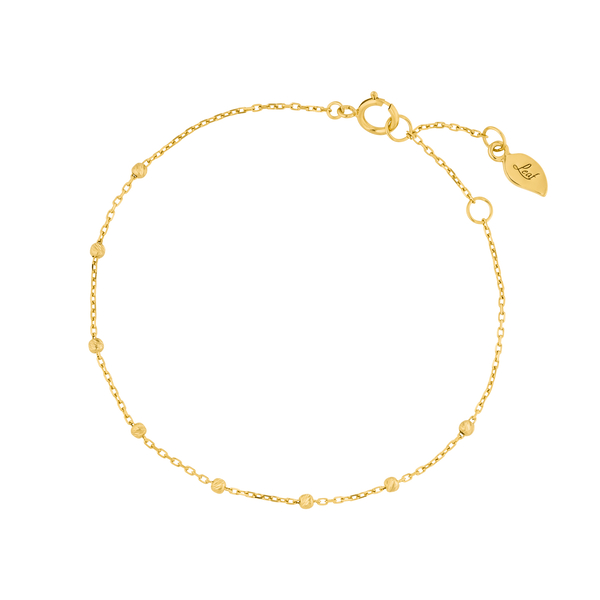 Leaf Jewelry Armkette Beads, 14K Gelbgold Bis zu 50% Rabatt