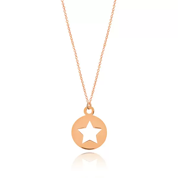 Leaf Jewelry Halskette Star, 14K Rosegold Bis zu 60% Rabatt