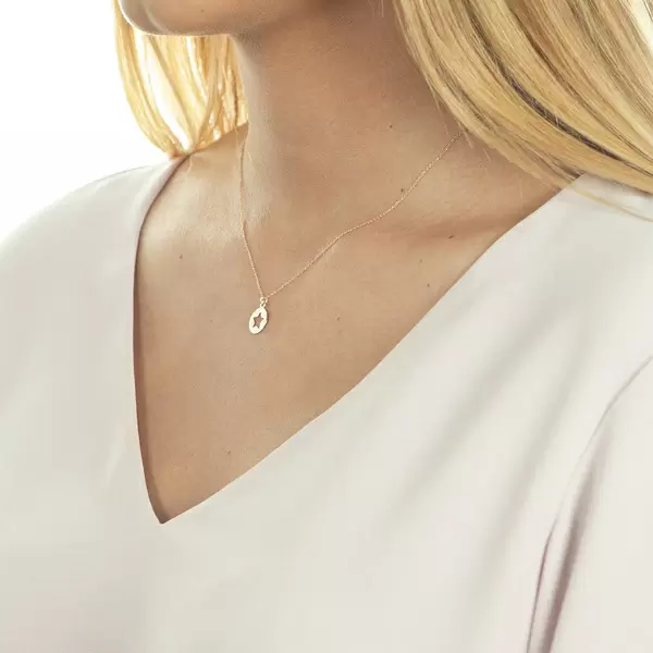 Leaf Jewelry Halskette Star, 14K Rosegold Bis zu 60% Rabatt