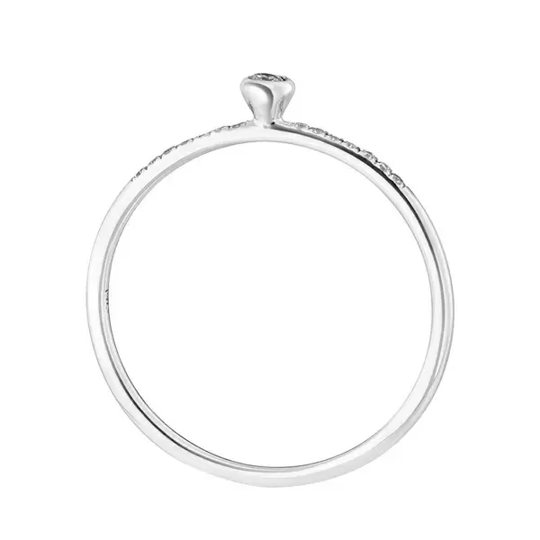 Leaf Jewelry Ring Petite, White Diamond, 14 K Weißgold Nur noch ein Tag übrig