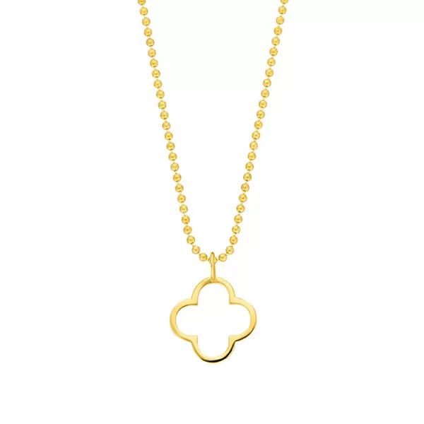 Leaf Jewelry Halskette GENTLE CLOVER, 14 K Gelbgold Rabatte dieses Monats
