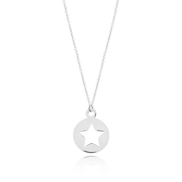 Leaf Jewelry Halskette Star, 14K Weissgold Meist gekauft