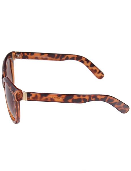 Leslii Sonnenbrille Classic Fashion Horn-Look in Braun Black Friday