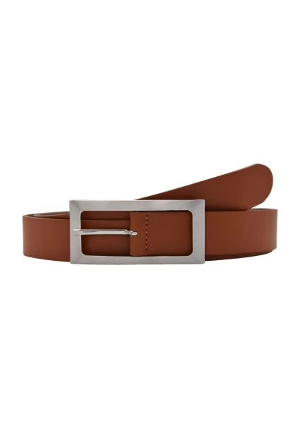 Leslii Premium Gürtel echter Leder-Gürtel brauner Gürtel Breite 3cm Kalbs-Nappaleder Narbung Cognac Hotsell