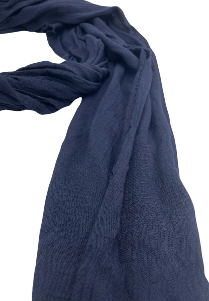 Leslii Schal Uni Viskose Bambus in Navy Begrenztes Angebot