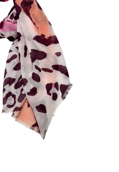Leslii Schal Leo Look in Pink Orange Weihnachtsangebot