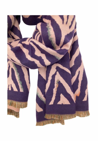 Leslii Schal mit Zebra-Muster Lila Heißer Verkauf