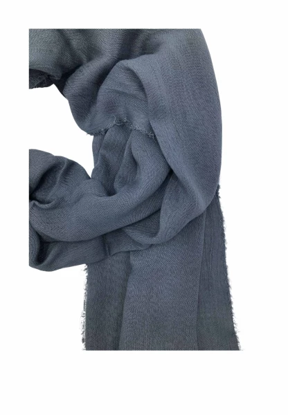 Leslii Schal Uni Viskose Bambus Natur-Schal grauer Schal nachhaltig Bamboo Indoor Schal Grau Neueste Stile