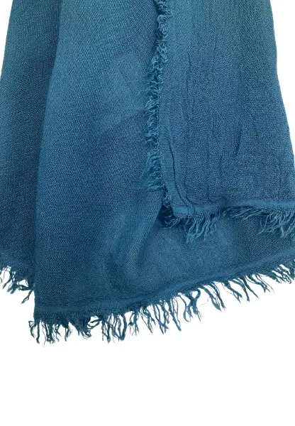 Leslii Schal Uni Viskose Bambus Natur-Schal einfarbig nachhaltig Bamboo Indoor Schal Petrol Letzter Tag