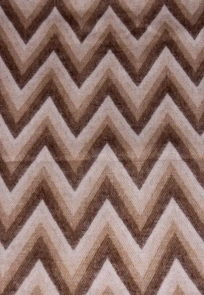 -50% SALE Leslii Schal Zickzack-Muster gemusterter Fransen-Schal Muster-Schal in Braun Beige Outlet