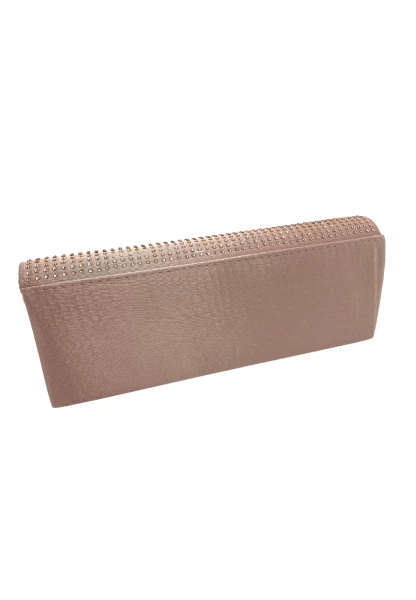 Leslii Clutch Handtasche Glitzer Steinchen in Nude Neueste Mode