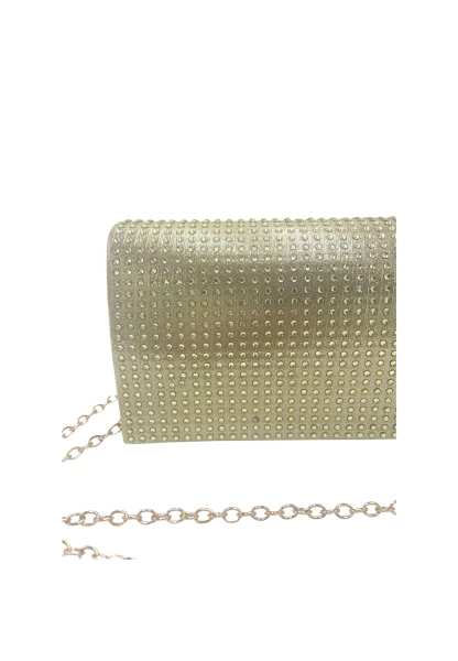 Leslii Clutch Handtasche Glitzer Steinchen in Gold Exklusive Angebote