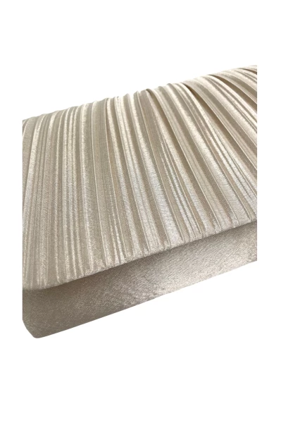 Leslii Clutch Handtasche Elegant in Creme Weiß Große Rabatte