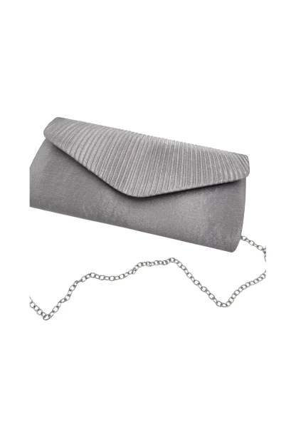 Leslii Clutch Handtasche Schimmer in Grau Saisonale Angebote