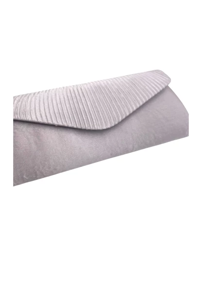 Leslii Clutch Handtasche Schimmer in Grau Saisonale Angebote