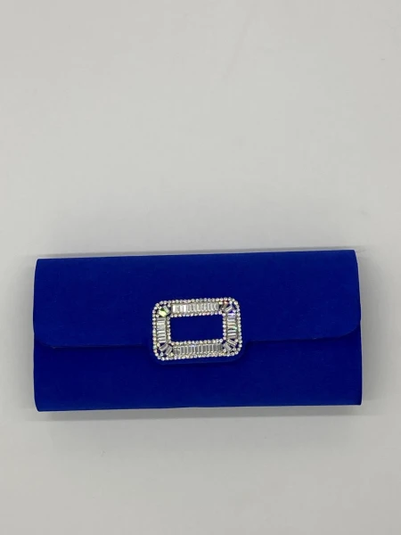 Leslii Clutch Handtasche Glitzer Schnalle Blau Wochenangebot
