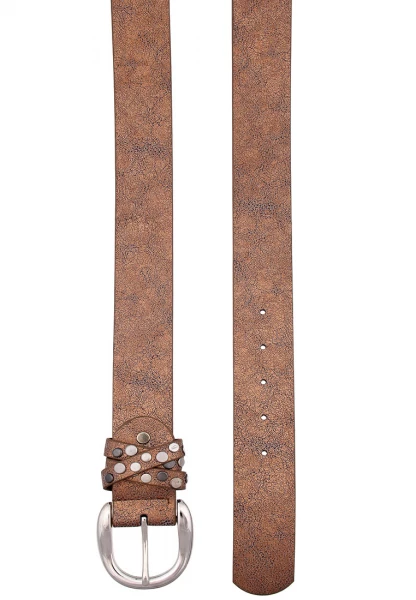 -50% SALE Leslii Damen-Gürtel Single Rivet Polyurethan Breite 3,8cm 500510614 Letzter Tag