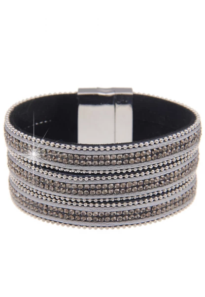 Leslii Last Chance Armband Statement Strass - 13/grau Bis zu 60% Rabatt
