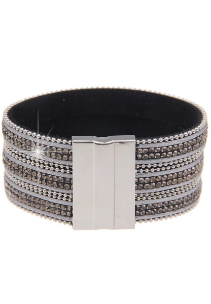 Leslii Last Chance Armband Statement Strass - 13/grau Bis zu 60% Rabatt