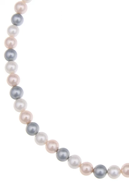 -50% SALE Leslii Damen-Kette Perlen-Collier kurze Halskette Perlen Classic in Multi Vierteljährliche Förderung