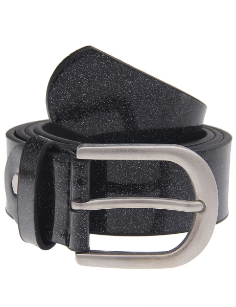 -50% SALE Leslii Gürtel Glitzer Schimmer Schwarz | Damen-Gürtel Mode-Accessoire | Breite 3,2cm Super Rabatt