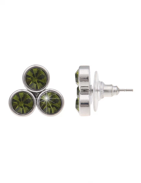 -50% SALE! Leslii Ohrringe Ohrstecker Glitzer-Style in Grün Auslauf