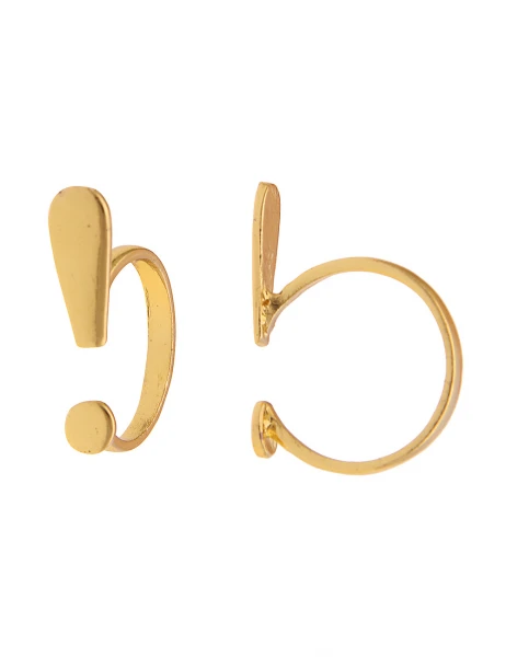 -50% SALE Leslii Damenring Simple Look aus Metalllegierung Größe 17mm 18mm oder 19mm in Gold Großer Ausverkauf