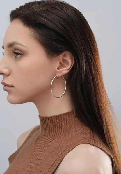 Leslii Ohrringe Creolen Classic in Silber Bis zu 60% Rabatt