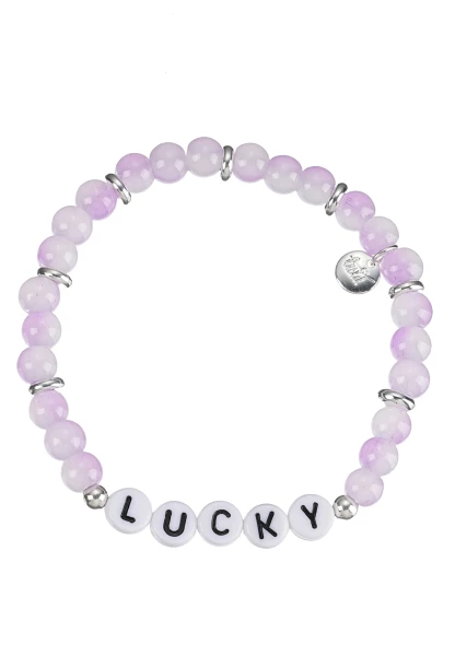 Leslii Armband Lucky Stretch in Lila Jubiläumsangebot