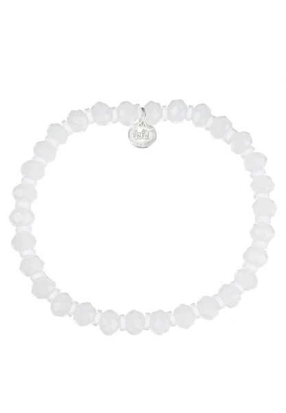 Leslii Armband Glasperlen in Weiß Exklusive Angebote