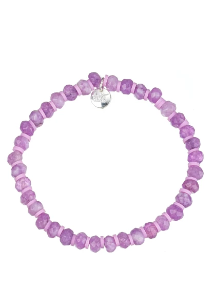 Leslii Armband Glasperlen in Lila Große Rabatte