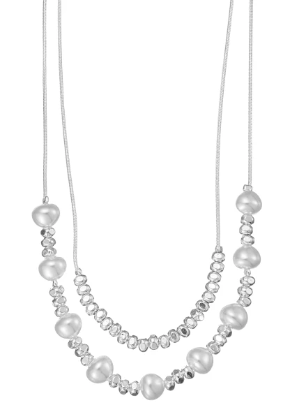 Leslii kurze Layering Kette Pearls Silber Sonderangebot