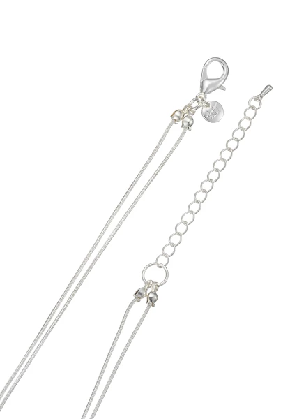 Leslii kurze Layering Kette Pearls Silber Sonderangebot