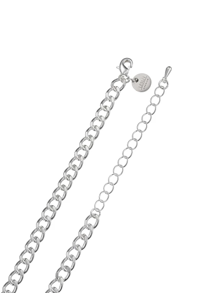 Leslii kurze Halskette Silberglieder Sterling Silber Glaskristalle Großer Ausverkauf