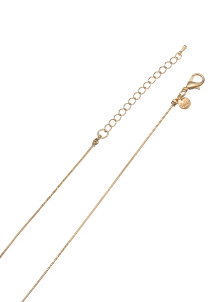 Leslii Lange Halskette Naturstein Tropfen Blau Gold Osterangebot