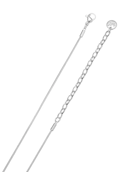 Leslii kurze Schlangenkette Strassoval | Silber Valentinstagsangebot