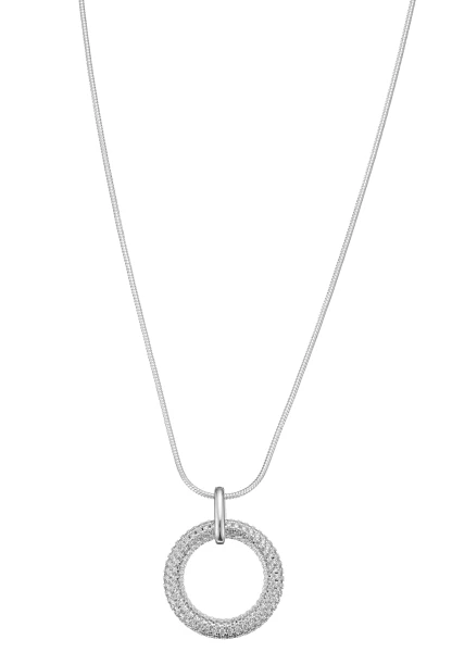 Leslii kurze Schlangenkette Strasskreis | Silber Jubiläumsangebot
