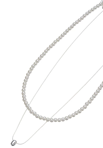 Leslii kurze Halskette - 01/silber Zeitlich begrenztes Angebot