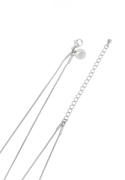 Leslii Kurze Kette Layering Würfel Silber Super Sparpreis