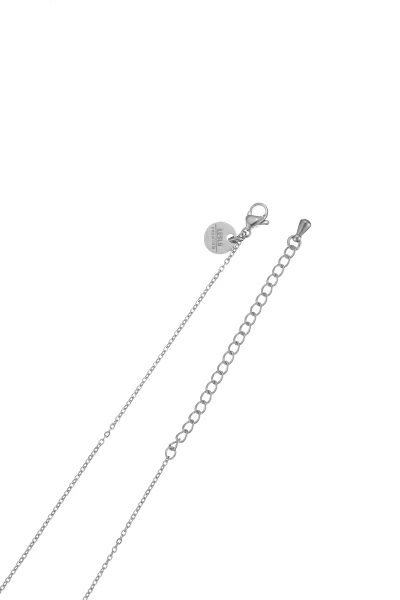 Leslii Kurze Halskette Strass Kreuz Edelstahl Silber Letzter Tag