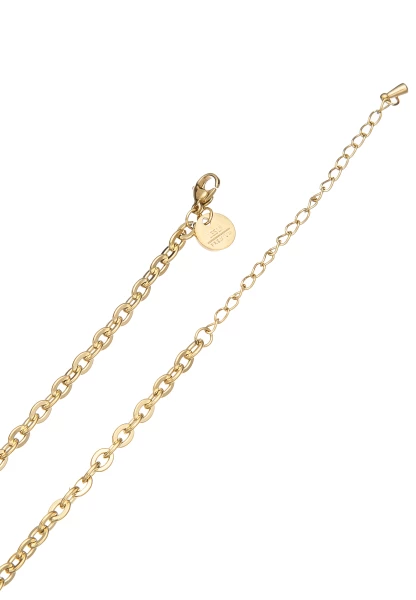 Leslii Kurze Layering-Kette Herz Gold Riesige Rabatte